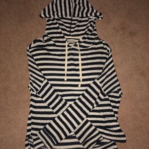Abercrombie and Fitch striped hooded pullover